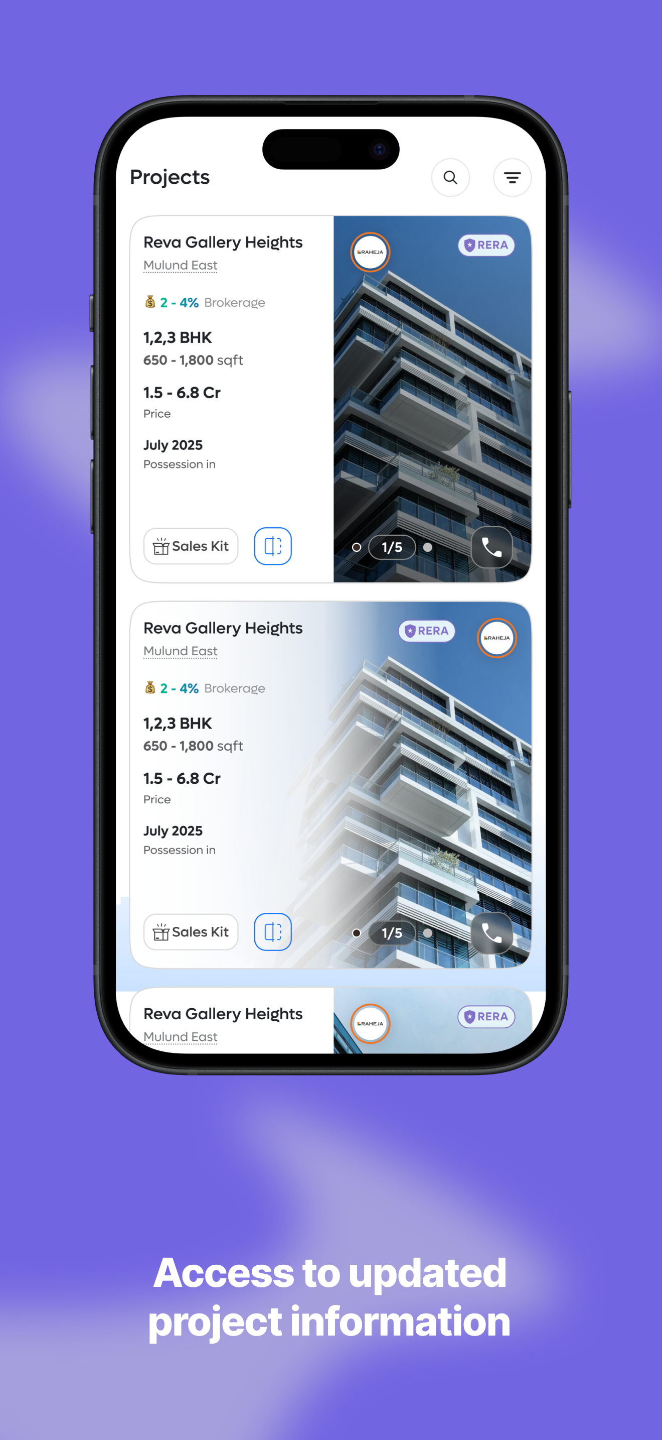 Updated Projects Information